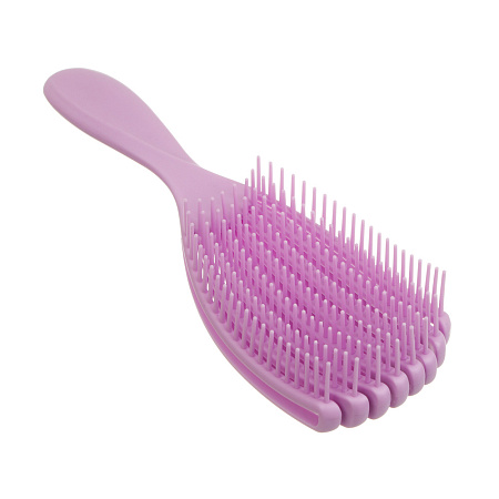 Расческа массажная веерная тм ЮНИLOOK, 23 см, пластик, 4 цвета
