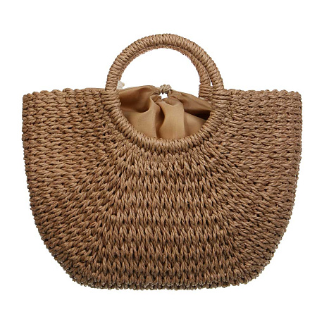 Сумка пляжная плетенная тм ЮL, 40x42см, папирус