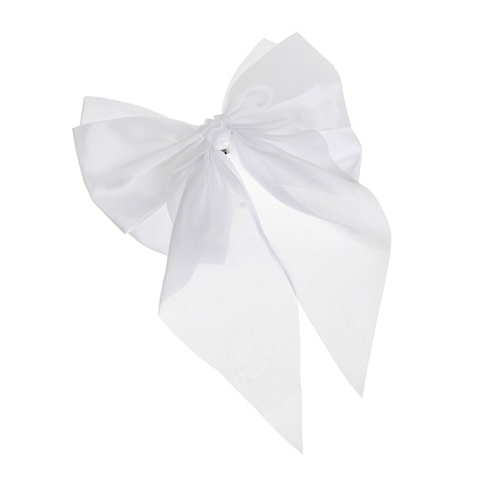 Бант атласный на заколке ЮНИLOOK, 18 см, 2 цвета, текстиль