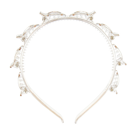 Ободок с крабиками для волос, тм ЮНИLOOK, 14,5x1,5см, полистирол, 1 цвет, #17