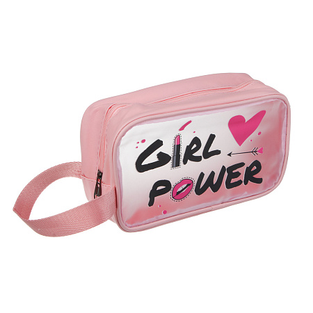 Косметичка банная с боковой ручкой тм ЮL Girl Power, ПУ, ПВХ, 21,5х12,5х8, 3 цвета