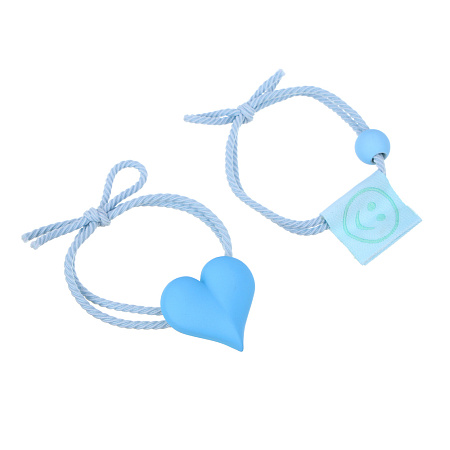 BERIOTTI Набор резинок для волос 2шт, нейлон, ПВХ, 6см, 4 цвета